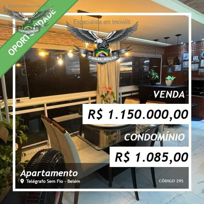 Foto 1 de Apartamento com 3 quartos à venda, 125m2 em Telégrafo Sem Fio, Belem - PA