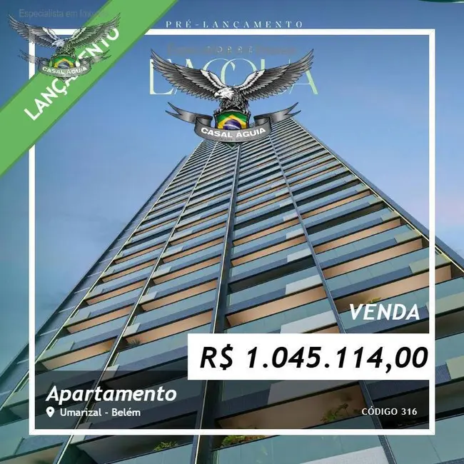 Foto 1 de Apartamento com 2 quartos à venda, 70m2 em Umarizal, Belem - PA