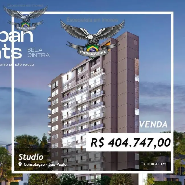 Foto 1 de Apartamento com 1 quarto à venda, 18m2 em Consolação, São Paulo - SP