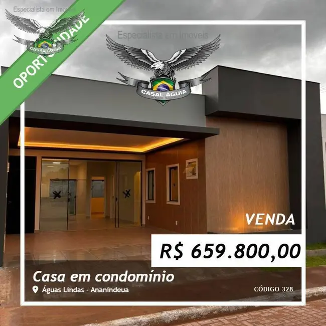 Casa de Condomínio com 3 quartos à venda, 145m2 em Águas Lindas, Ananindeua - PA - imagem 1 Foto 1 de Casa de Condomínio com 3 quartos à venda, 145m2 em Águas Lindas, Ananindeua - PA