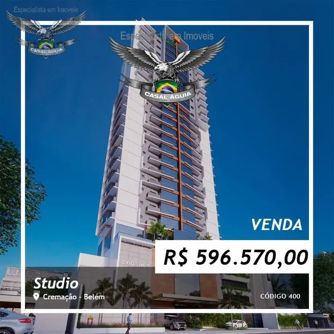 Foto 1 de Apartamento com 1 quarto à venda, 47m2 em Cremação, Belem - PA
