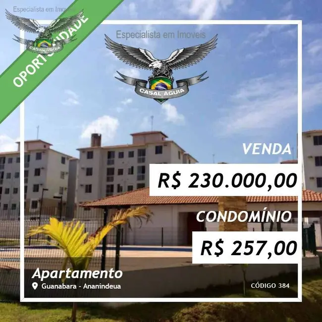 Apartamento com 2 quartos à venda, 43m2 em Guanabara, Ananindeua - PA - imagem 1 Foto 1 de Apartamento com 2 quartos à venda, 43m2 em Guanabara, Ananindeua - PA