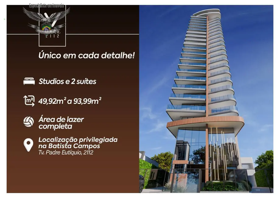 Foto 4 de Apartamento com 1 quarto à venda em Batista Campos, Belem - PA