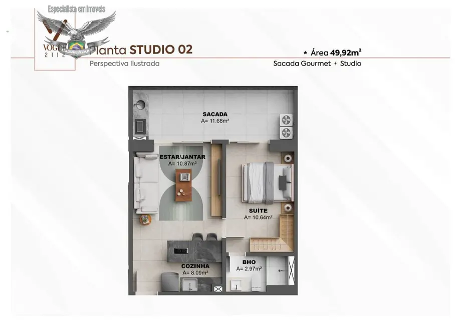 Foto 9 de Apartamento com 1 quarto à venda, 50m2 em Batista Campos, Belem - PA