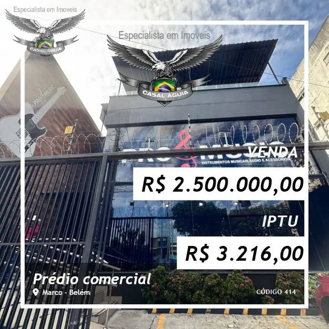 Foto 1 de Sala Comercial à venda, 525m2 em Marco, Belem - PA