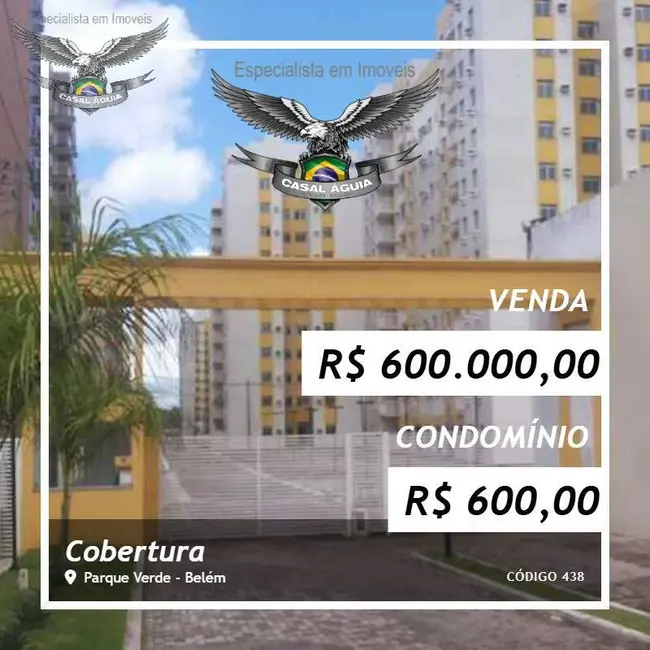 Foto 1 de Cobertura com 4 quartos à venda, 116m2 em Parque Verde, Belem - PA