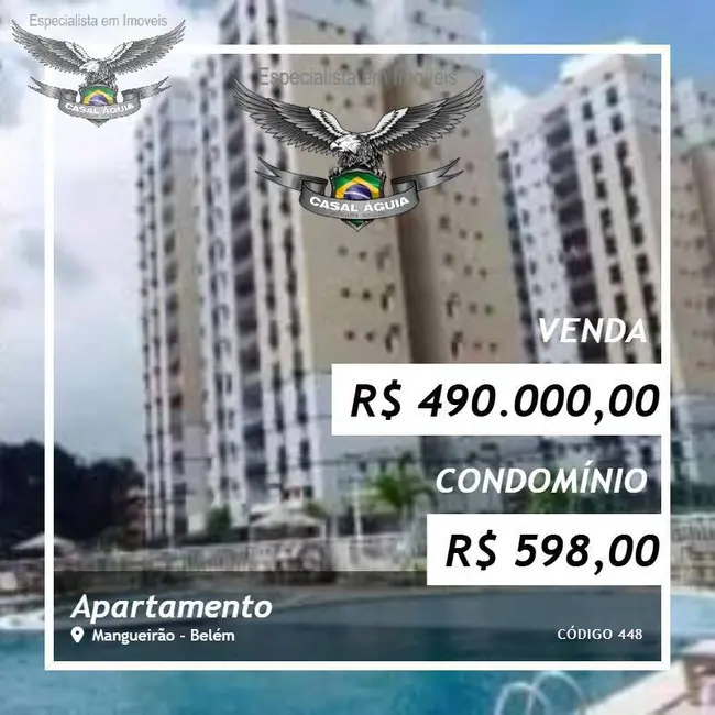 Apartamento com 3 quartos à venda, 81m2 em Mangueirão, Belem - PA - imagem 1 Foto 1 de Apartamento com 3 quartos à venda, 81m2 em Mangueirão, Belem - PA