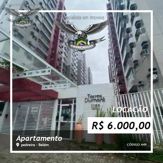 Foto 1 de Apartamento com 3 quartos para alugar, 86m2 em Pedreira, Belem - PA
