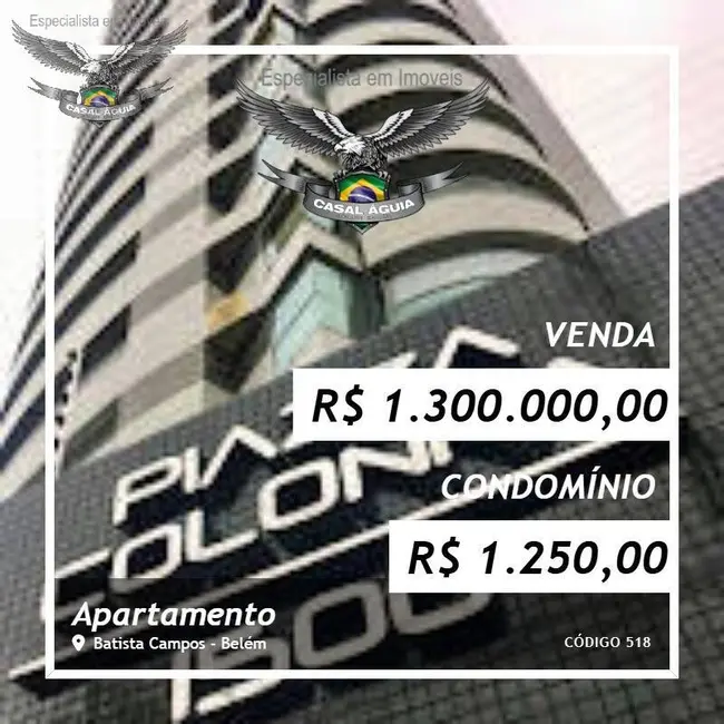Foto 1 de Apartamento com 3 quartos à venda, 223m2 em Batista Campos, Belem - PA