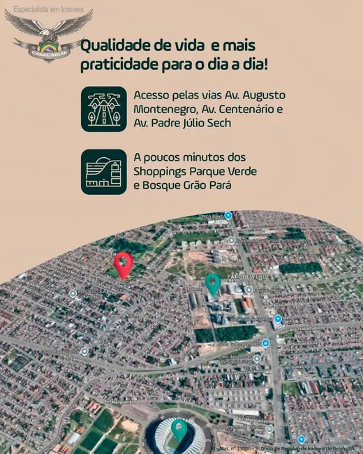 Foto 5 de Lote de Condomínio à venda, 168m2 em Bengui, Belem - PA