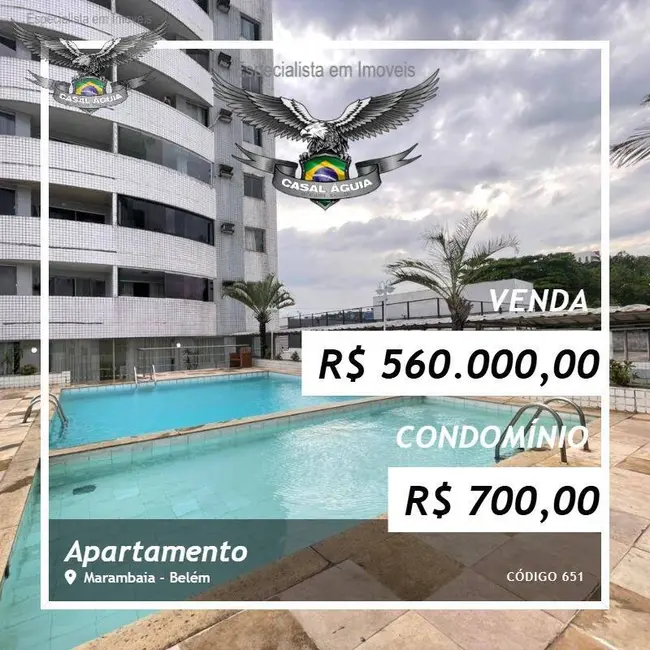 Foto 1 de Apartamento com 3 quartos à venda, 86m2 em Marambaia, Belem - PA