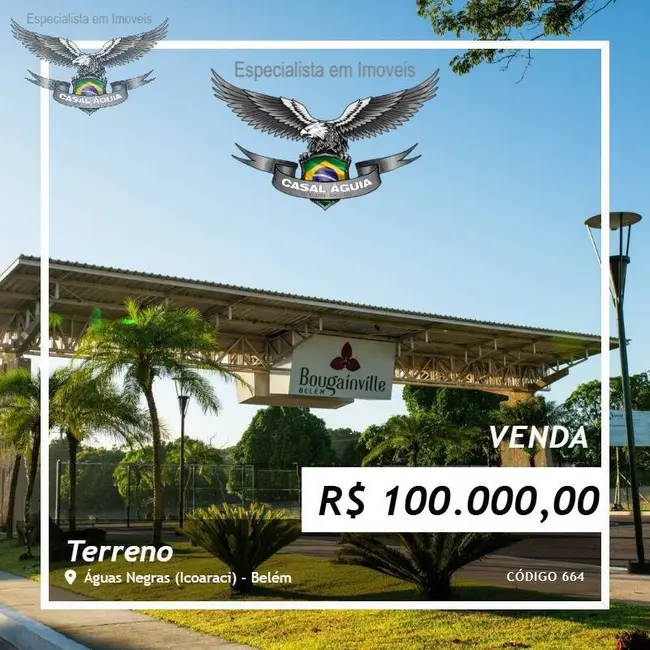 Foto 1 de Terreno / Lote à venda, 160m2 em Águas Negras (Icoaraci), Belem - PA