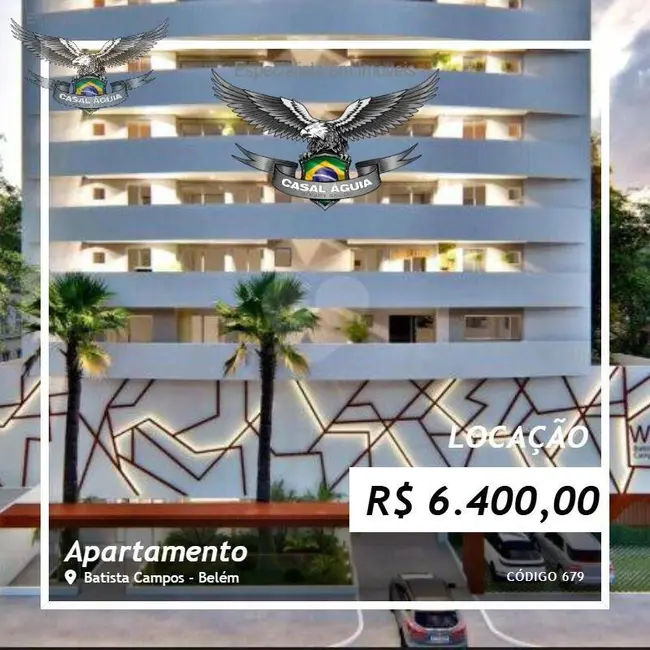 Foto 1 de Apartamento com 3 quartos para alugar, 85m2 em Batista Campos, Belem - PA