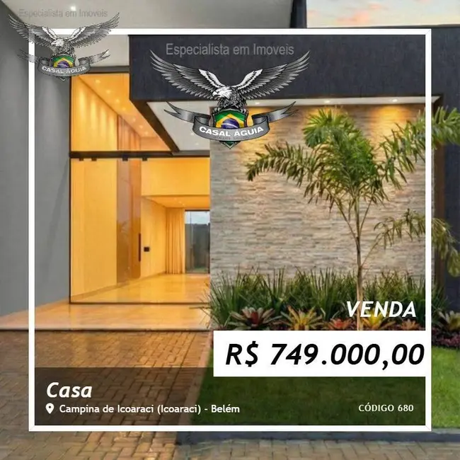 Foto 1 de Casa com 3 quartos à venda, 160m2 em Campina de Icoaraci (Icoaraci), Belem - PA