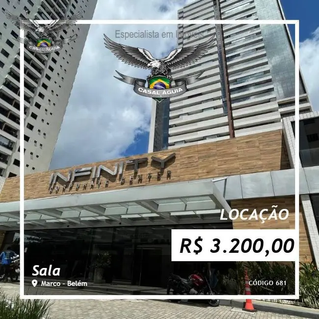 Foto 1 de Sala Comercial para alugar, 33m2 em Marco, Belem - PA