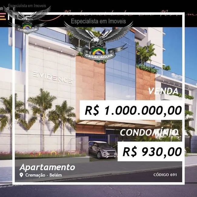 Foto 1 de Apartamento com 2 quartos à venda, 64m2 em Cremação, Belem - PA