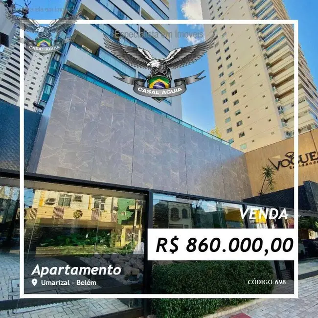 Foto 1 de Apartamento com 2 quartos à venda, 63m2 em Umarizal, Belem - PA