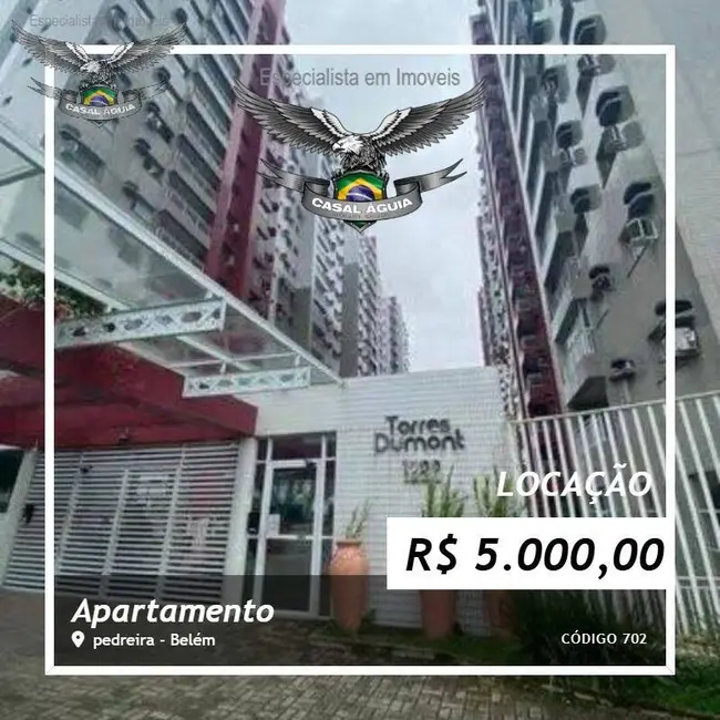 Foto 1 de Apartamento com 3 quartos para alugar, 86m2 em Pedreira, Belem - PA