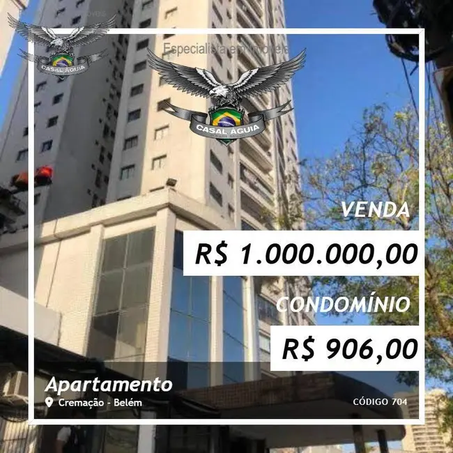 Foto 1 de Apartamento com 3 quartos à venda, 96m2 em Cremação, Belem - PA