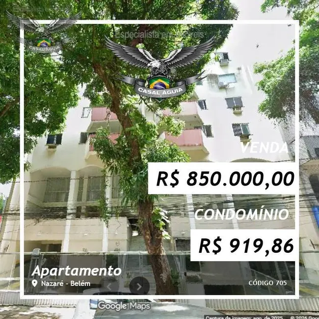 Foto 1 de Apartamento com 3 quartos à venda, 126m2 em Nazaré, Belem - PA