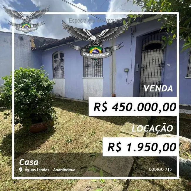 Casa com 1 quarto à venda e para alugar, 600m2 em Águas Lindas, Ananindeua - PA - imagem 1 Foto 1 de Casa com 1 quarto à venda e para alugar, 600m2 em Águas Lindas, Ananindeua - PA