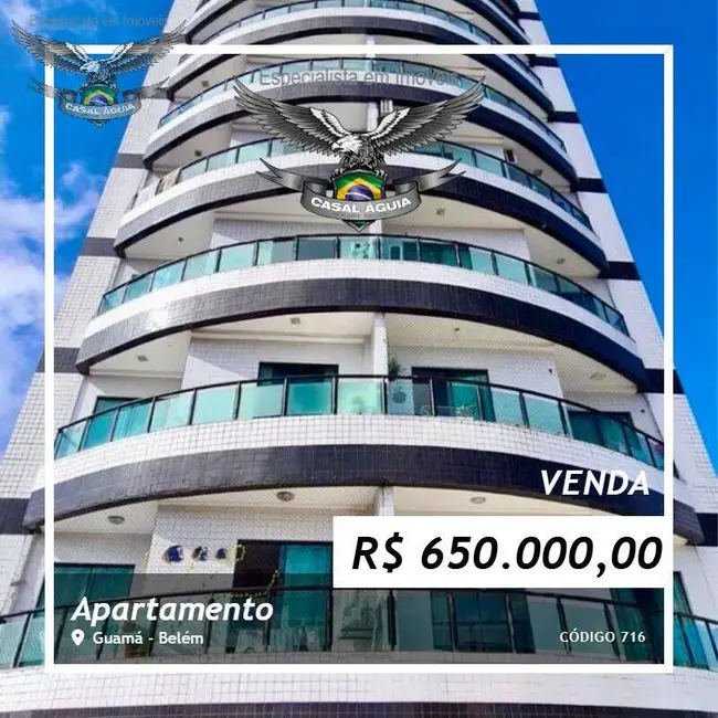 Foto 1 de Apartamento com 3 quartos à venda, 88m2 em Guamá, Belem - PA