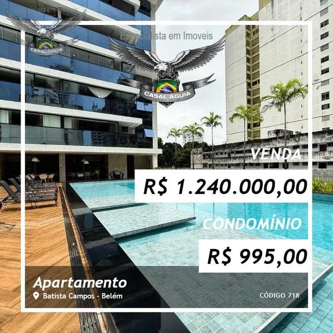 Foto 1 de Apartamento com 2 quartos à venda, 100m2 em Batista Campos, Belem - PA