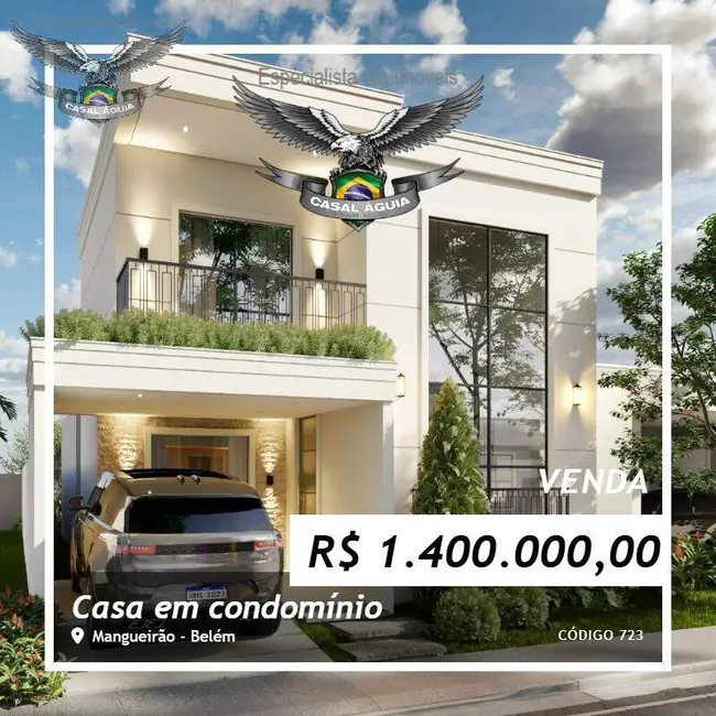 Foto 1 de Casa de Condomínio com 3 quartos à venda, 165m2 em Mangueirão, Belem - PA