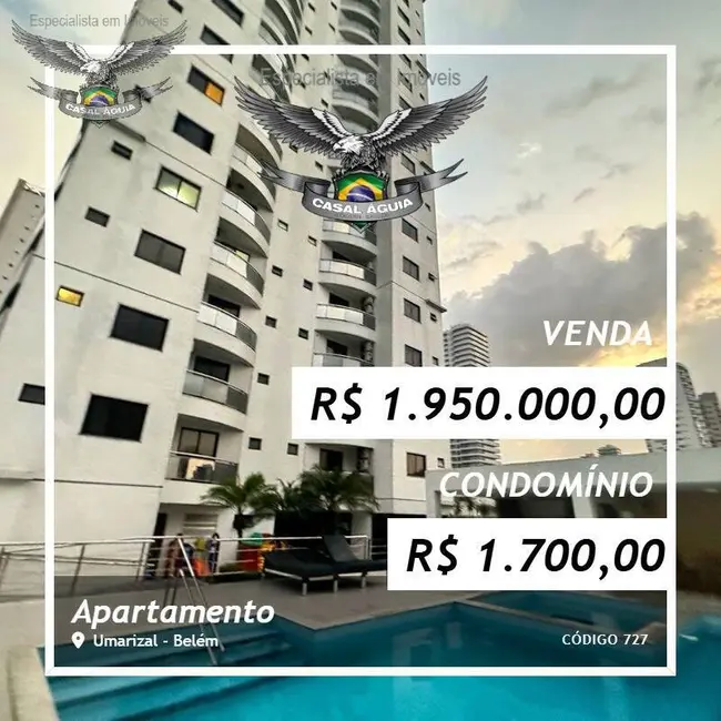 Foto 1 de Apartamento com 3 quartos à venda, 187m2 em Umarizal, Belem - PA