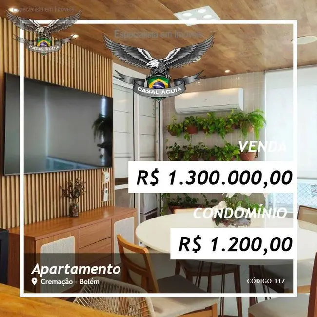 Foto 1 de Apartamento com 3 quartos à venda, 125m2 em Cremação, Belem - PA