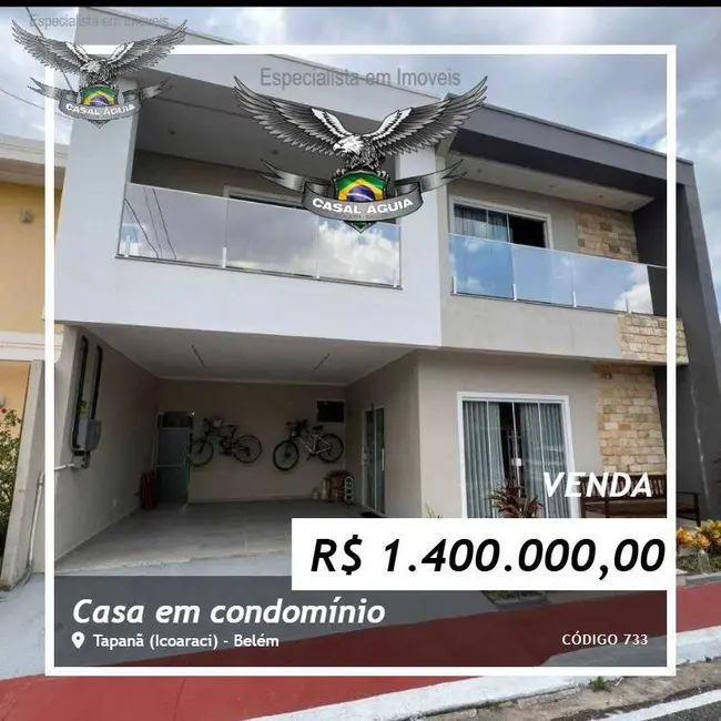 Foto 1 de Casa de Condomínio com 5 quartos à venda, 265m2 em Tapanã (Icoaraci), Belem - PA