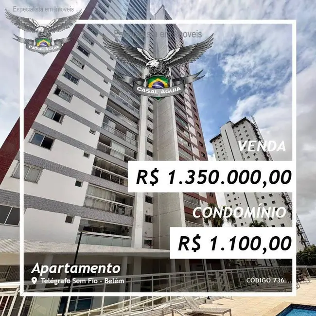 Foto 1 de Apartamento com 3 quartos à venda, 125m2 em Telégrafo Sem Fio, Belem - PA