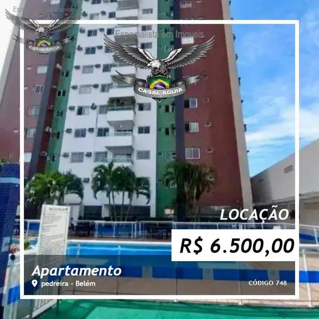 Foto 1 de Apartamento com 3 quartos para alugar, 85m2 em Pedreira, Belem - PA