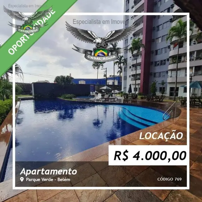 Foto 1 de Apartamento com 3 quartos para alugar, 88m2 em Parque Verde, Belem - PA