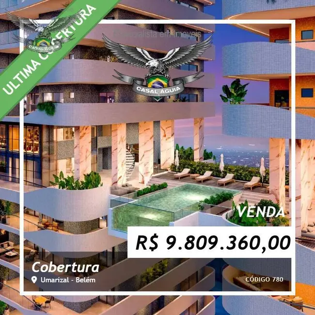 Foto 1 de Cobertura com 4 quartos à venda, 516m2 em Umarizal, Belem - PA