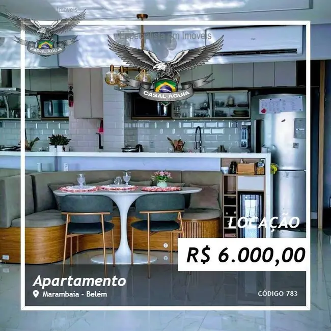 Foto 1 de Apartamento com 3 quartos para alugar, 88m2 em Marambaia, Belem - PA