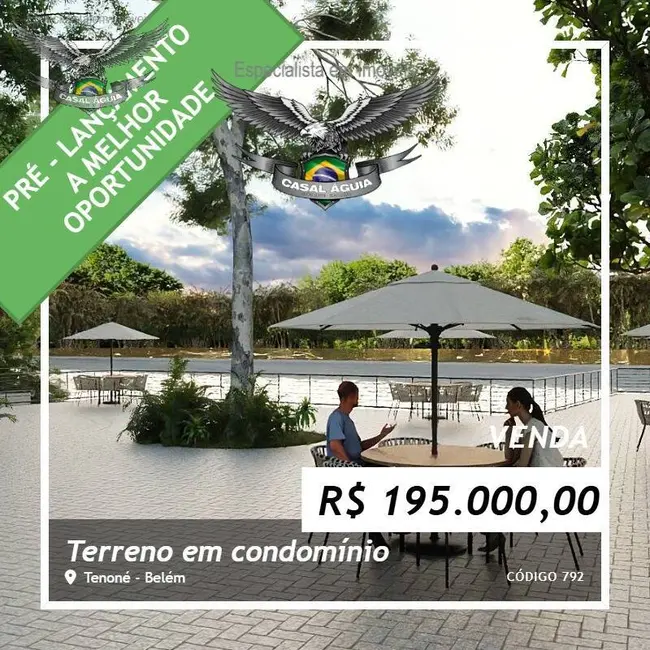 Foto 1 de Lote de Condomínio à venda, 200m2 em Tenoné, Belem - PA