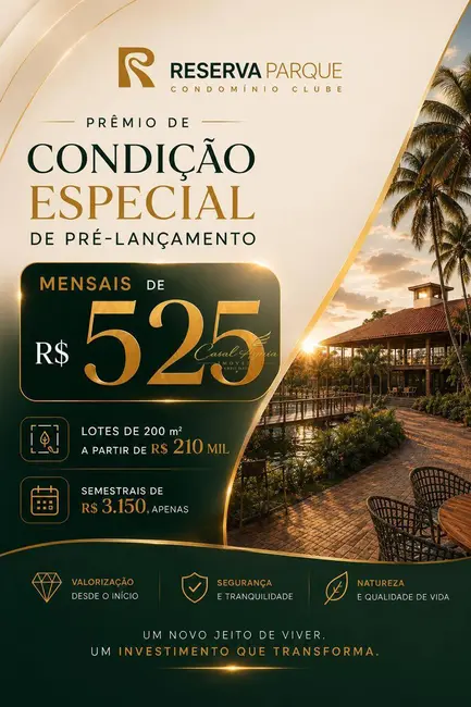 Lote de Condomínio à venda, 200m2 em Tenoné, Belem - PA - imagem 1 Foto 1 de Lote de Condomínio à venda, 200m2 em Tenoné, Belem - PA