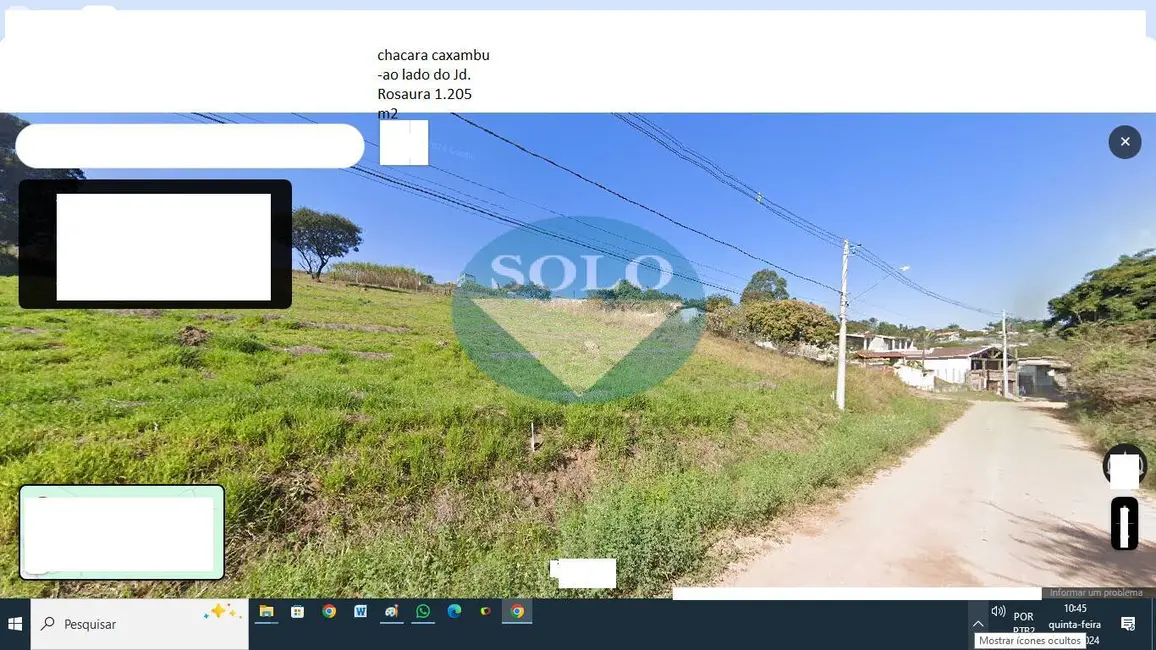 Foto 4 de Terreno / Lote à venda, 1205m2 em Caxambu, Jundiai - SP