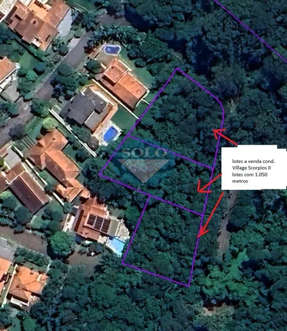 Foto 2 de Lote de Condomínio à venda, 1050m2 em Alpes dos Araçás (Jordanésia), Cajamar - SP