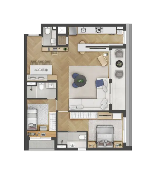 Apartamento com 3 quartos à venda, 90m2 em Cidade Baixa, Porto Alegre - RS - imagem 8 Foto 8 de Apartamento com 3 quartos à venda, 90m2 em Cidade Baixa, Porto Alegre - RS