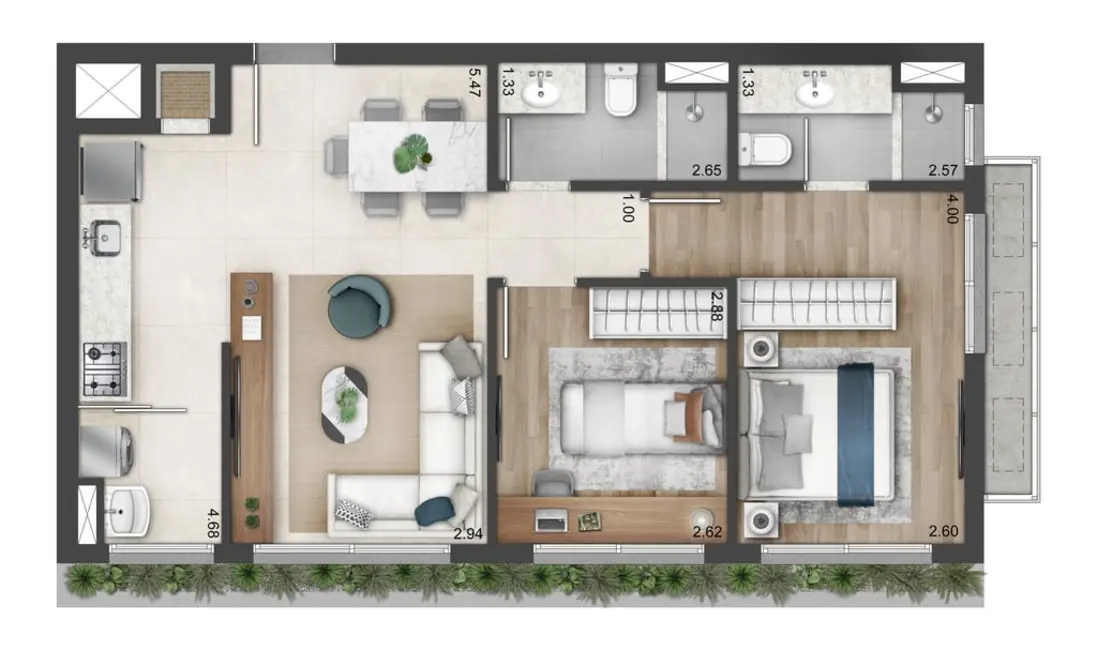 Apartamento com 2 quartos à venda, 69m2 em Mont Serrat, Porto Alegre - RS - imagem 8 Foto 8 de Apartamento com 2 quartos à venda, 69m2 em Mont Serrat, Porto Alegre - RS