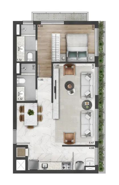 Apartamento com 2 quartos à venda, 69m2 em Mont Serrat, Porto Alegre - RS - imagem 9 Foto 9 de Apartamento com 2 quartos à venda, 69m2 em Mont Serrat, Porto Alegre - RS