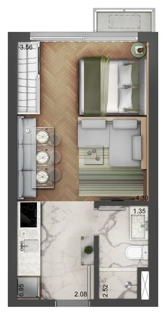 Apartamento com 2 quartos à venda, 69m2 em Mont Serrat, Porto Alegre - RS - imagem 4 Foto 4 de Apartamento com 2 quartos à venda, 69m2 em Mont Serrat, Porto Alegre - RS