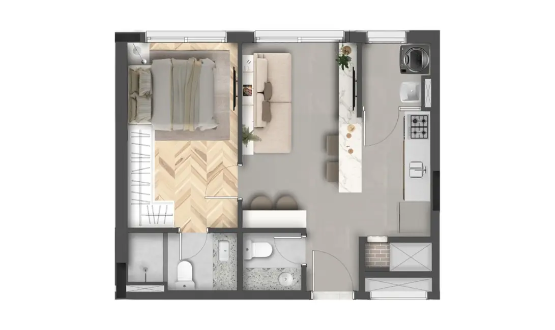 Kitnet à venda, 29m2 em Moinhos de Vento, Porto Alegre - RS - imagem 4 Foto 4 de Kitnet à venda, 29m2 em Moinhos de Vento, Porto Alegre - RS