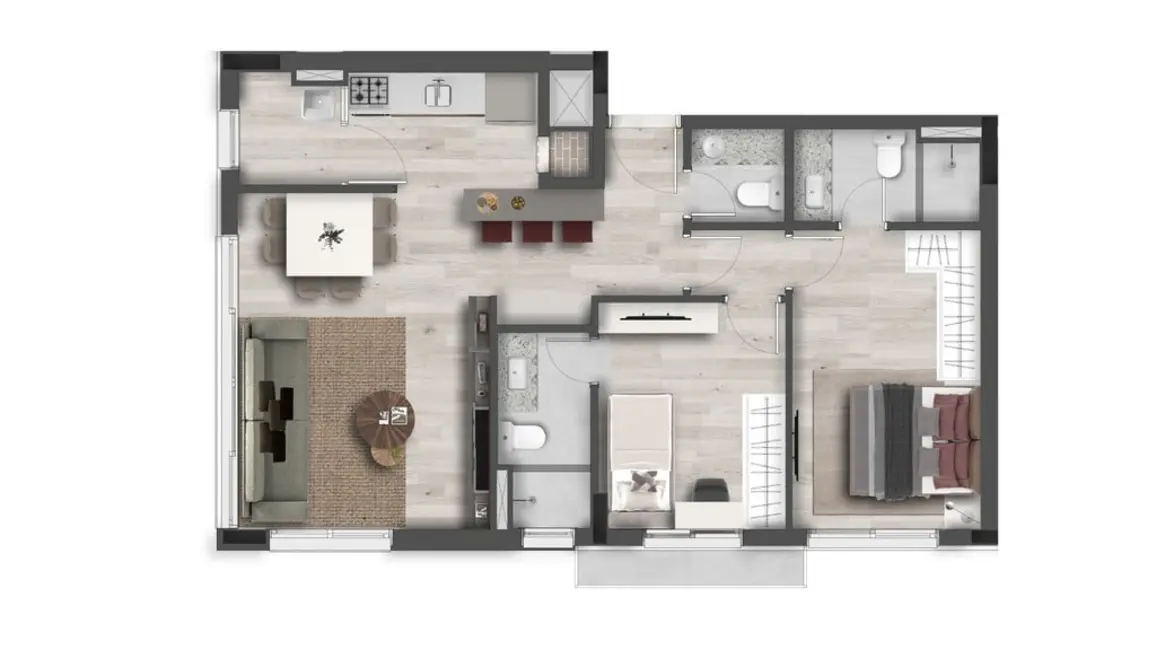 Apartamento com 1 quarto à venda, 43m2 em Moinhos de Vento, Porto Alegre - RS - imagem 5 Foto 5 de Apartamento com 1 quarto à venda, 43m2 em Moinhos de Vento, Porto Alegre - RS