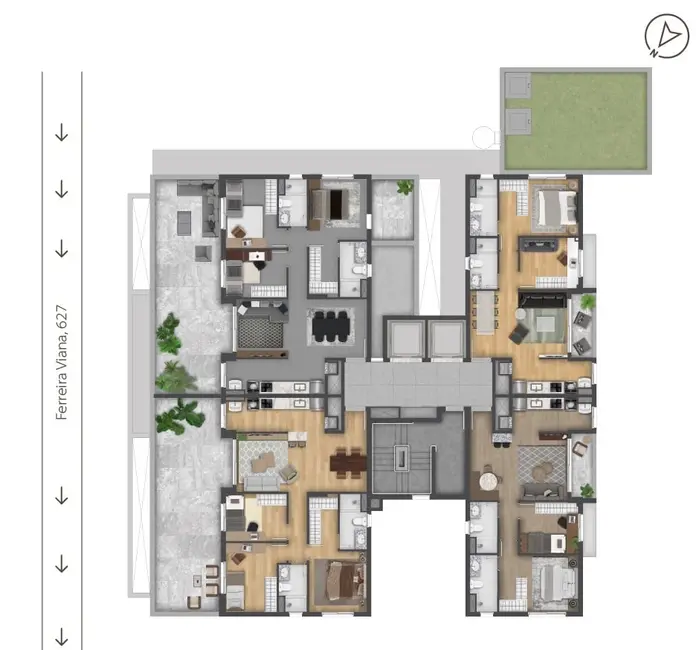 Foto 1 de Apartamento com 3 quartos à venda, 81m2 em Petrópolis, Porto Alegre - RS