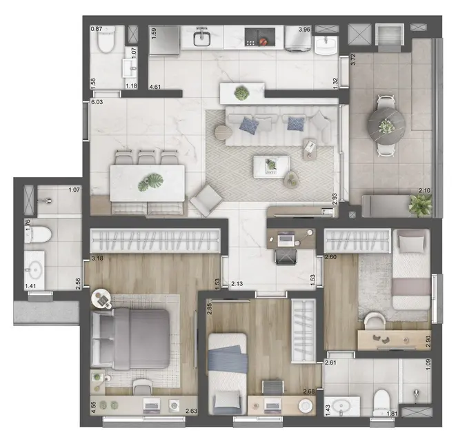 Foto 2 de Apartamento com 2 quartos à venda, 62m2 em Cidade Baixa, Porto Alegre - RS