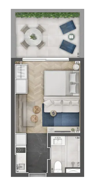 Kitnet à venda, 26m2 em Passo da Areia, Porto Alegre - RS - imagem 5 Foto 5 de Kitnet à venda, 26m2 em Passo da Areia, Porto Alegre - RS