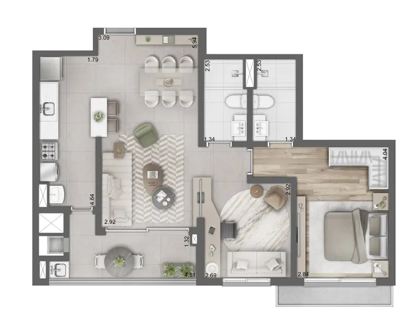 Apartamento com 3 quartos à venda, 106m2 em Higienópolis, Porto Alegre - RS - imagem 4 Foto 4 de Apartamento com 3 quartos à venda, 106m2 em Higienópolis, Porto Alegre - RS